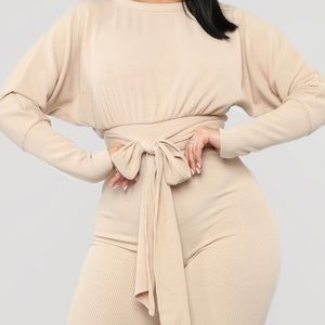 (SOLD)Taupe Jumpsuit